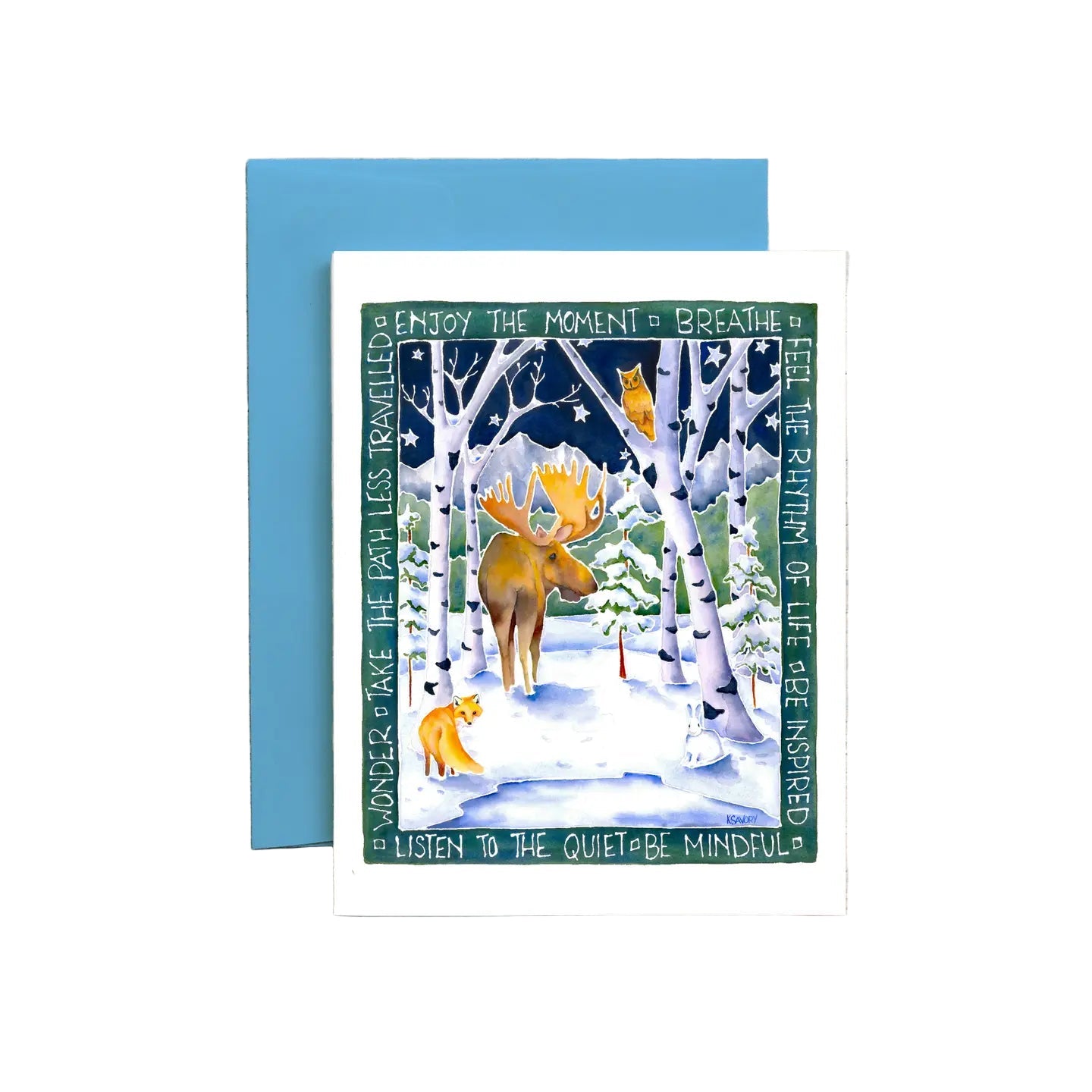 Long Winter Nights Notecard