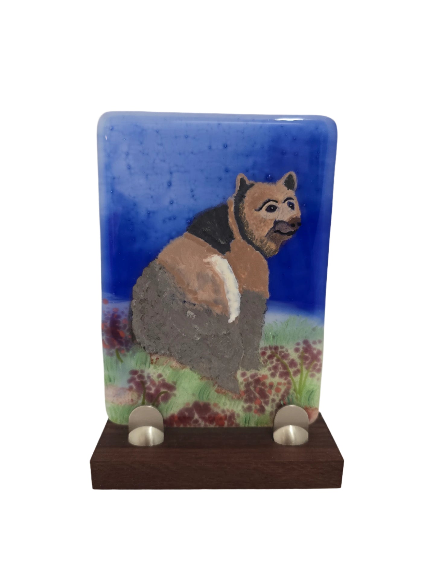 Bear Fused Glass
