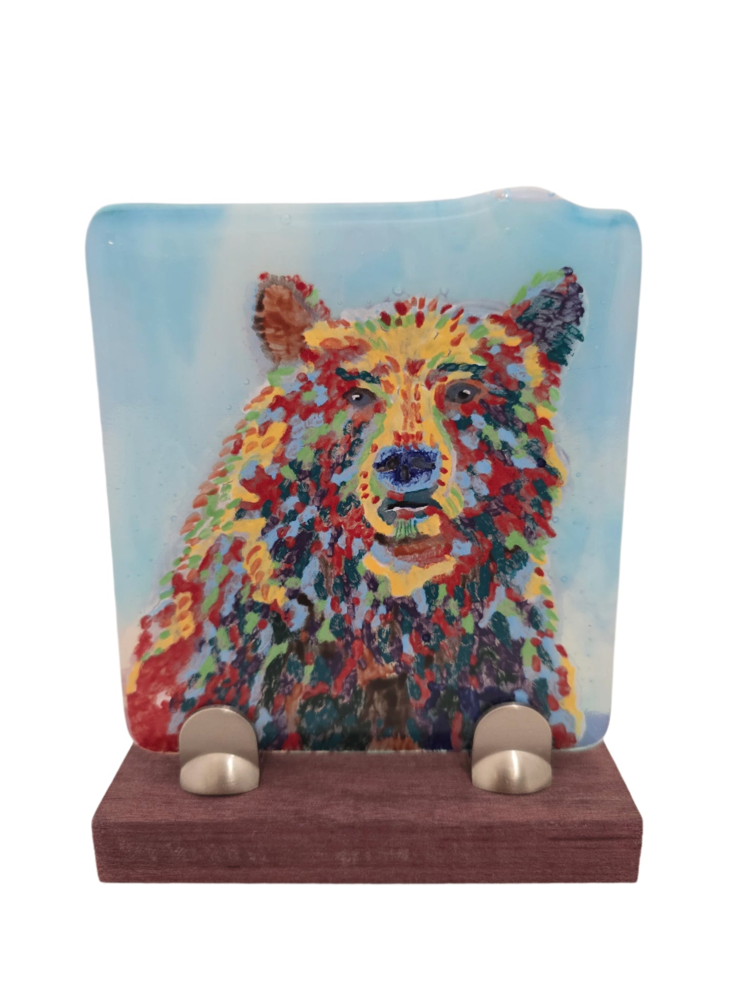 Bear Fused Glass