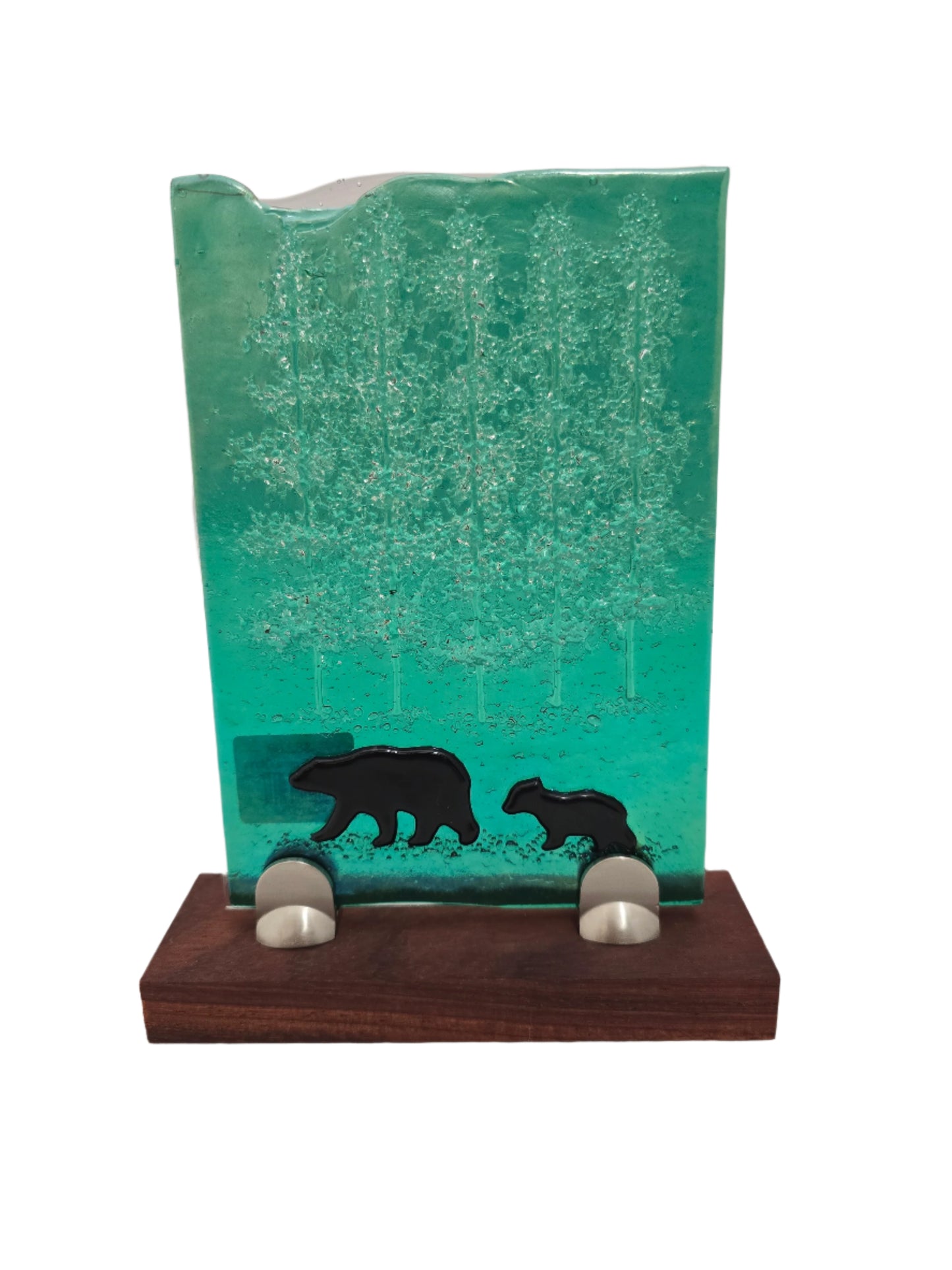 Bear Fused Glass