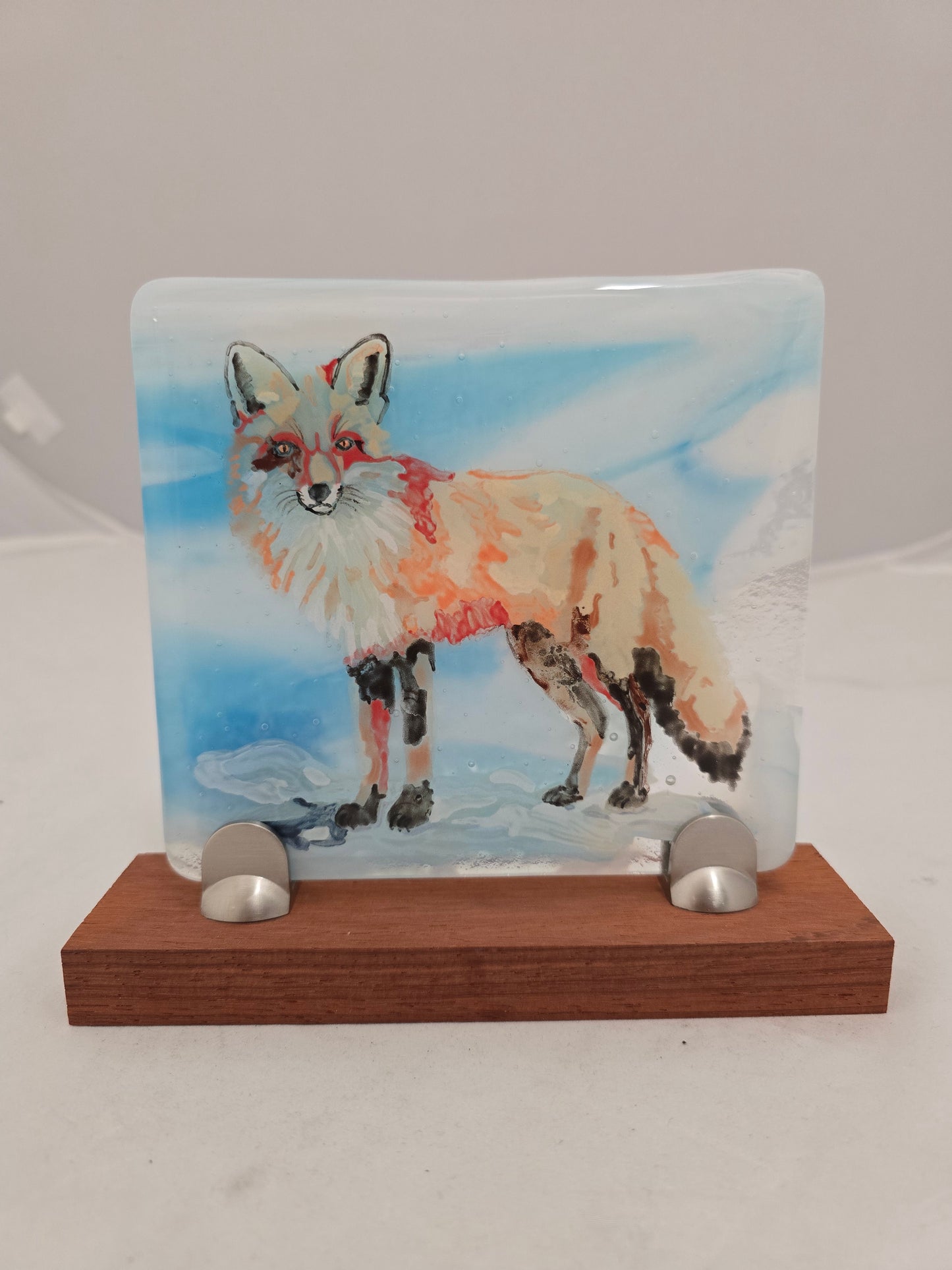 Fox Fused Glass