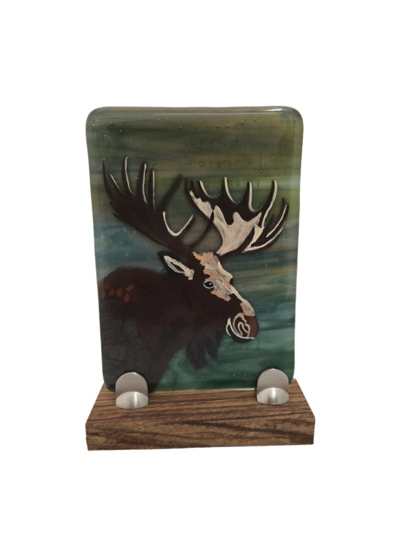 Moose Fused Glass