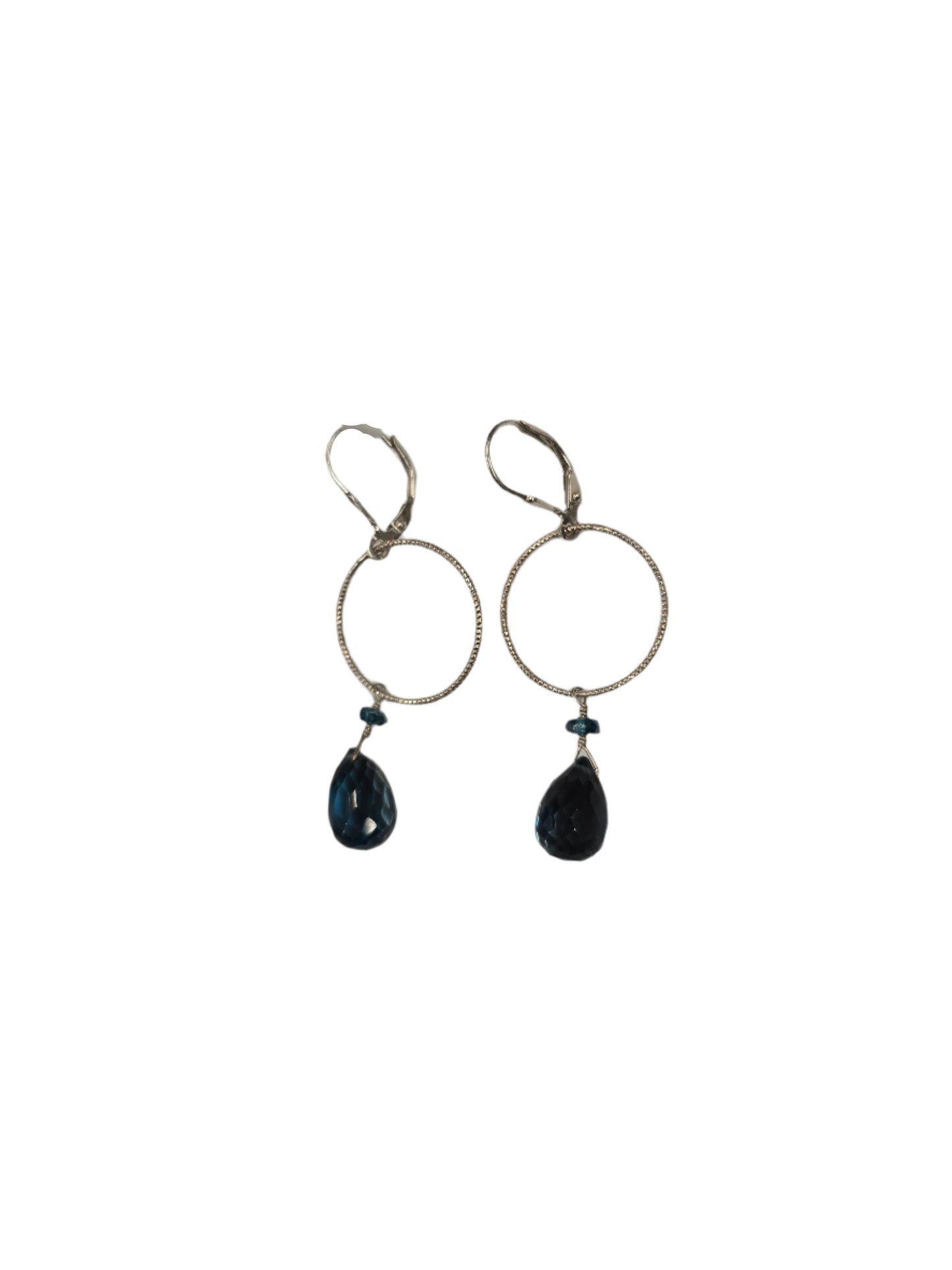 London blue topaz SS Earrings