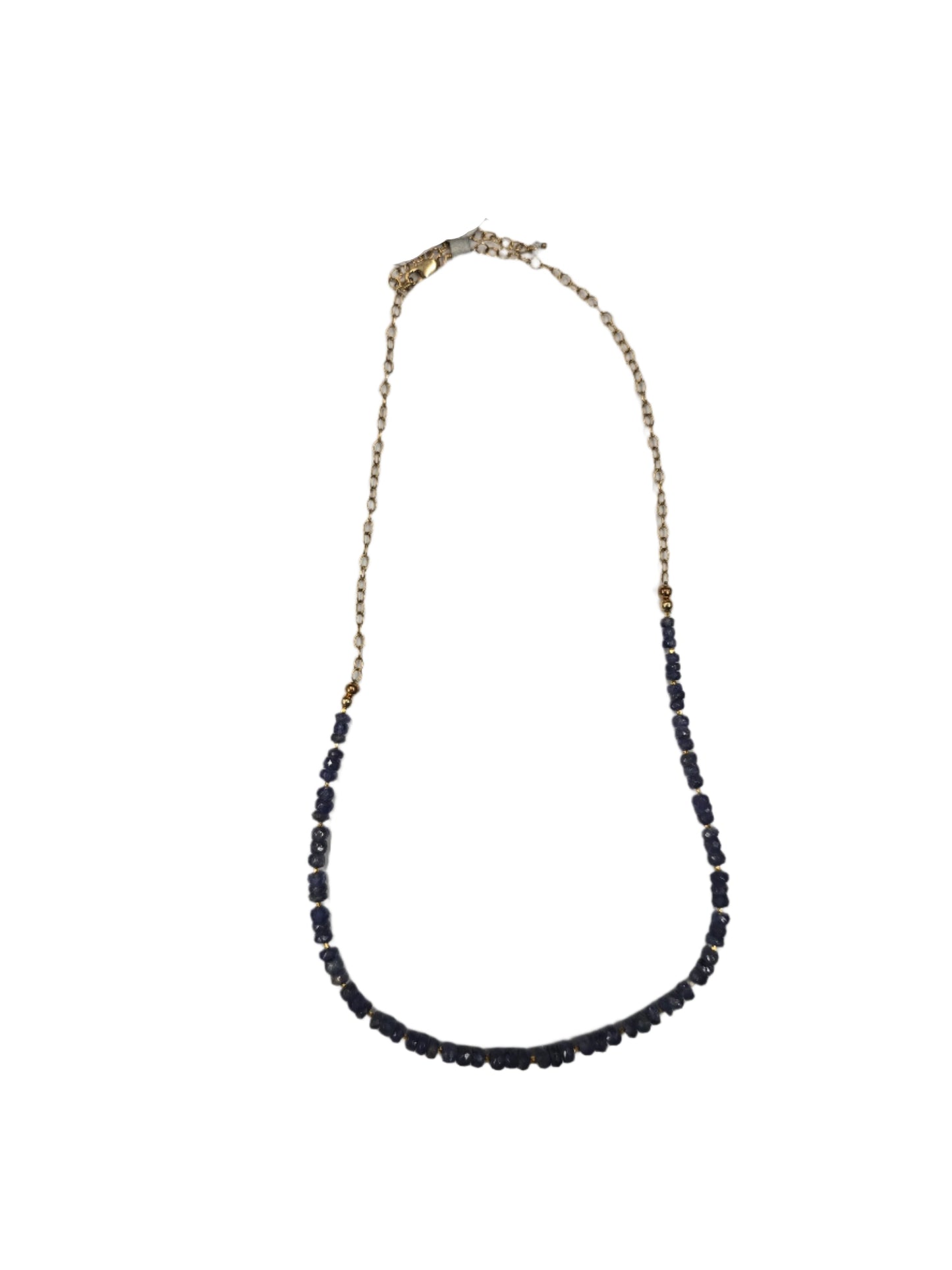 Tanzanite graduated necklace 4-5mm GF