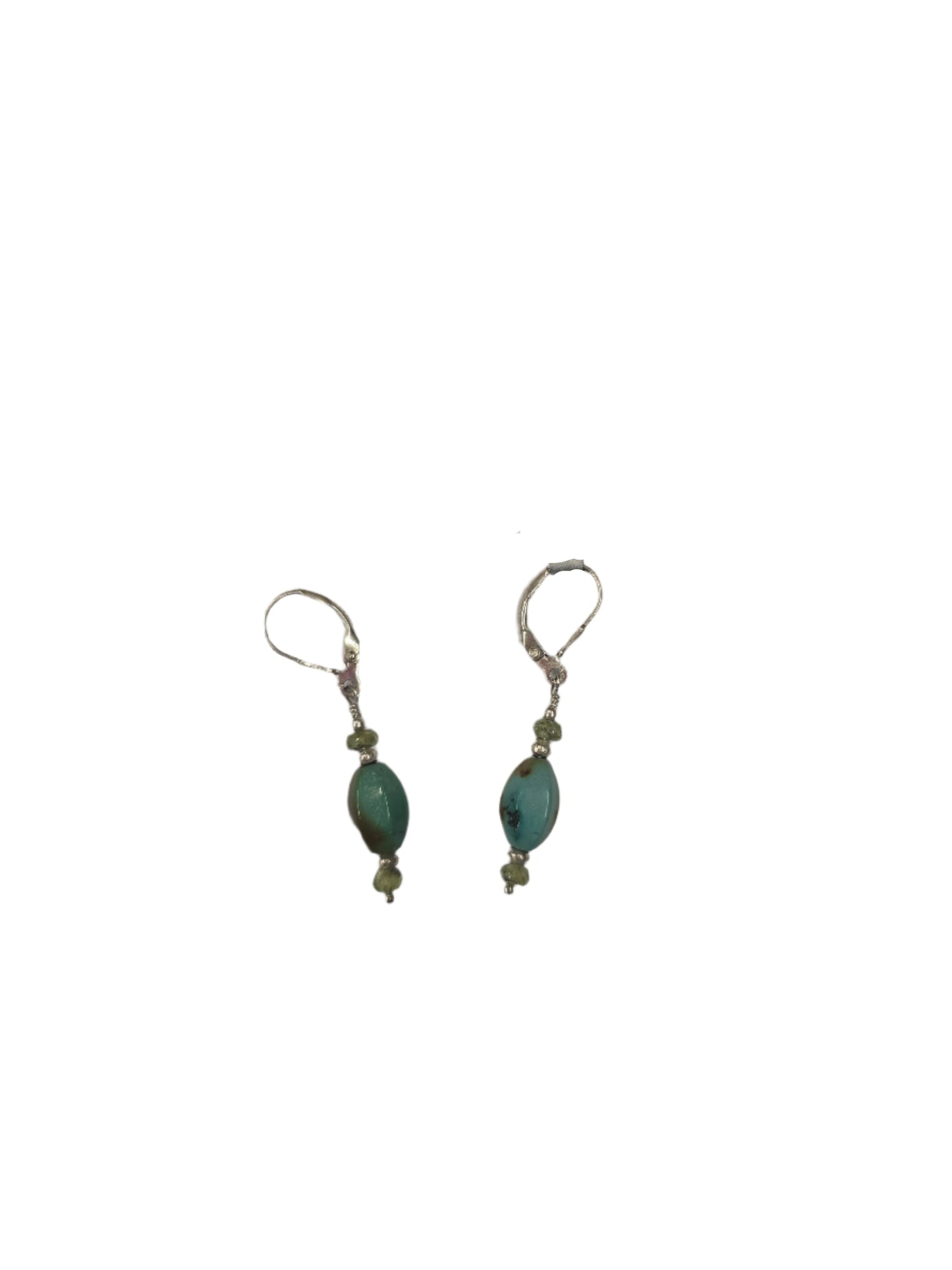 Chinese Turquoise Barrels earrings