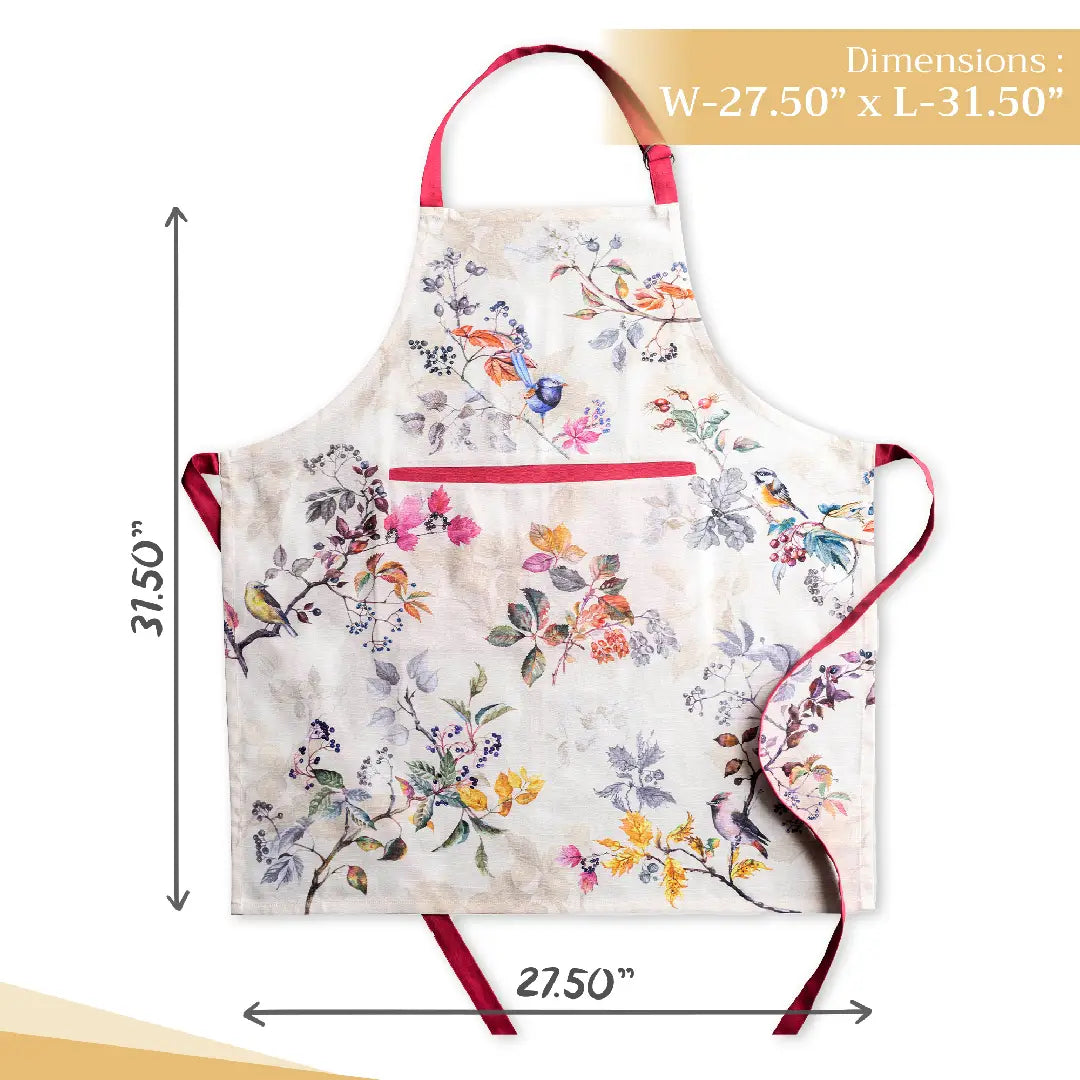 Fall Equinoxe Beige - 100% Cotton Apron