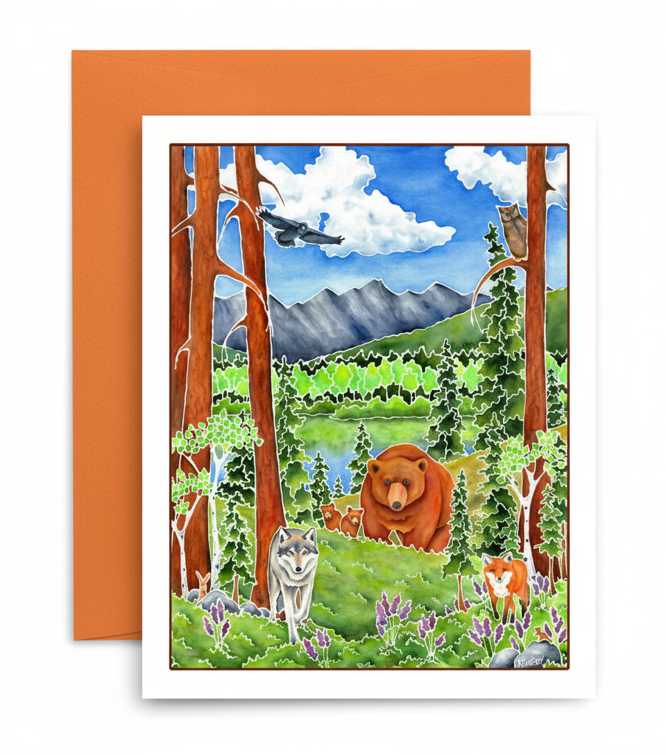 Sweet Mountain Home Notecard