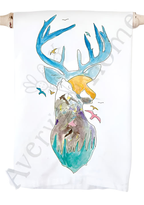 Tea Towel Mountain Deer