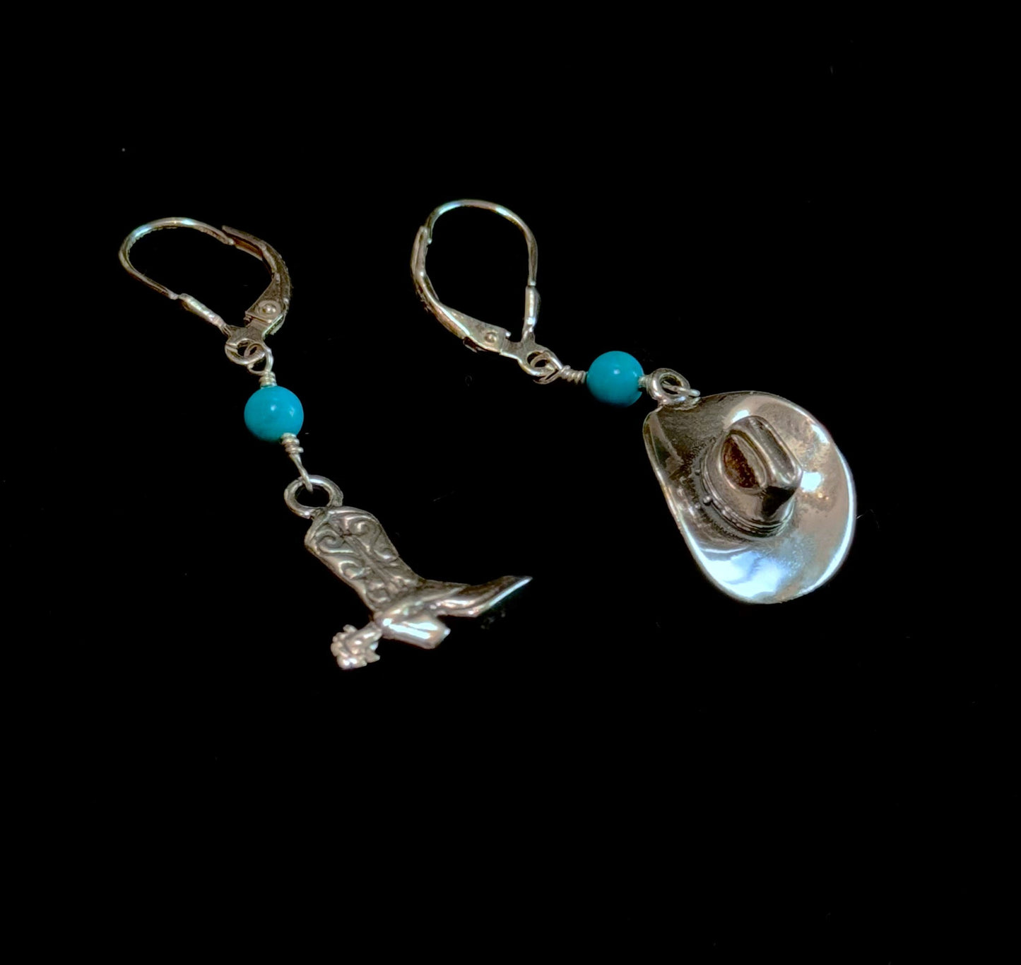 Cowgirl head to toe earrings