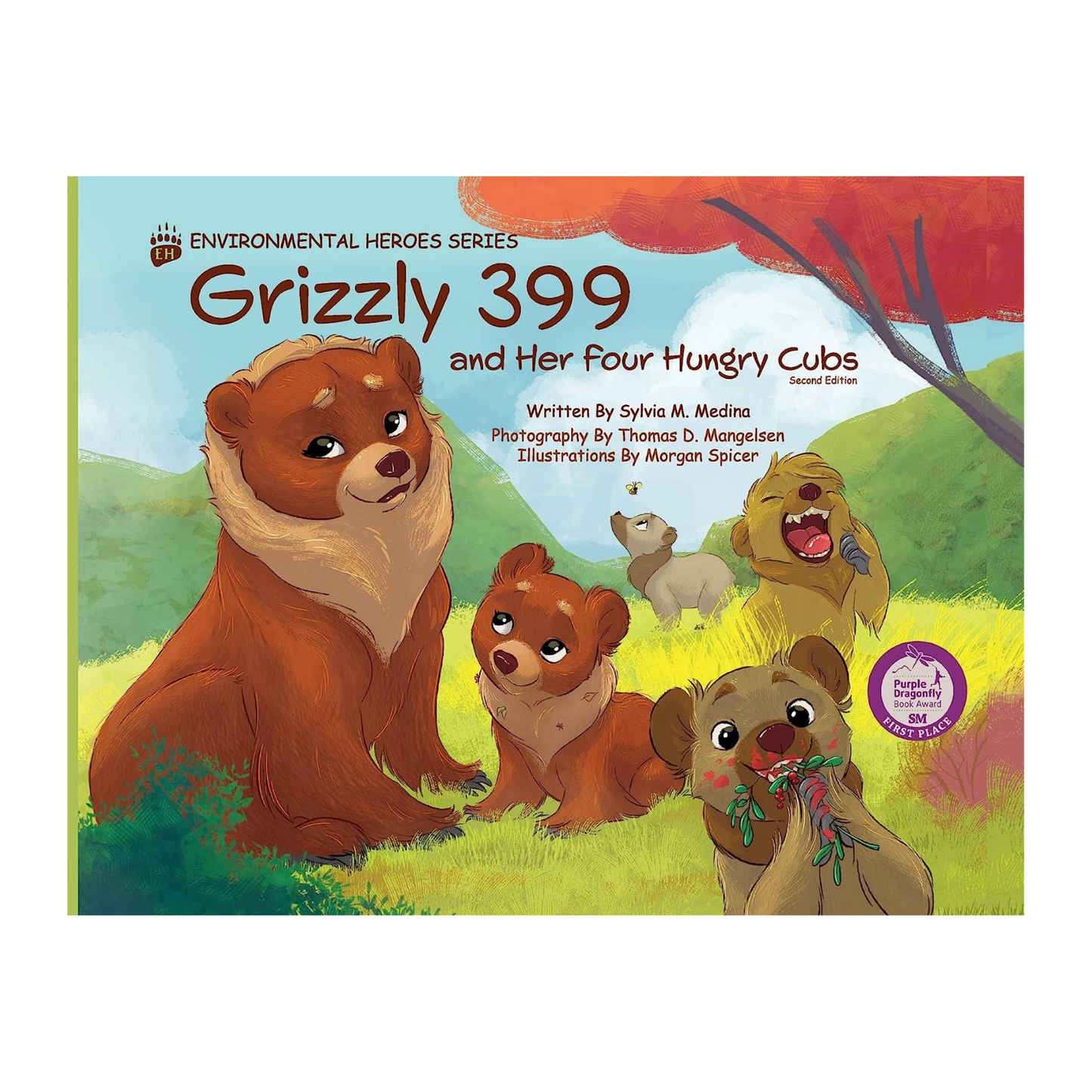 Grizzly 399 and Her Four Hungry Cubs