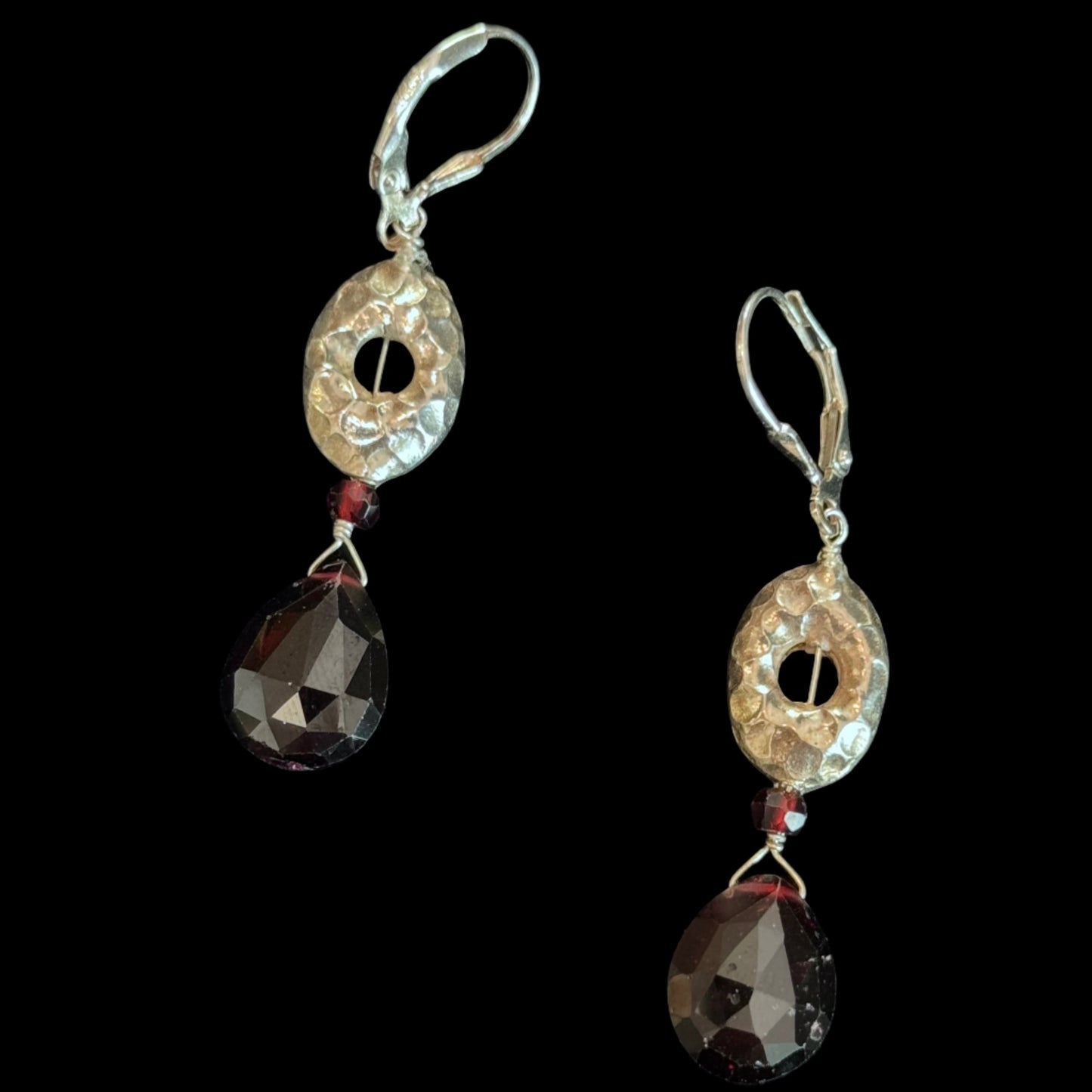 Garnet Drops SS (hammered)