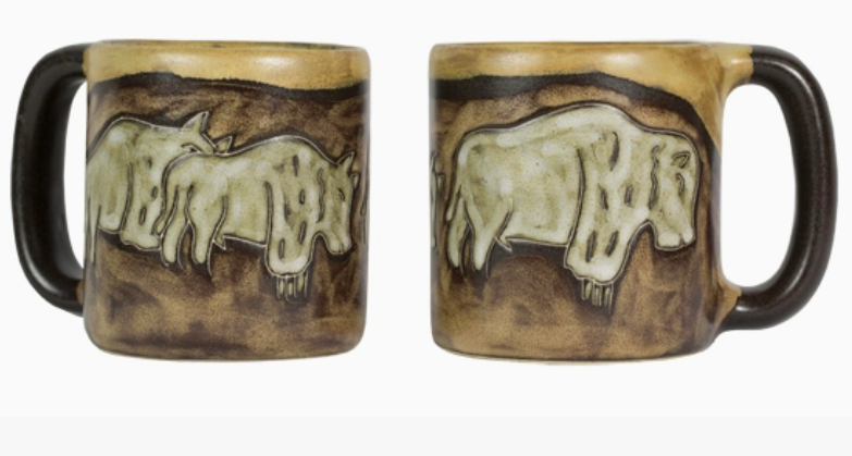 Mara Stoneware Pueblo Buffalo Mug