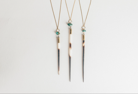 Quill + Turquoise Necklace