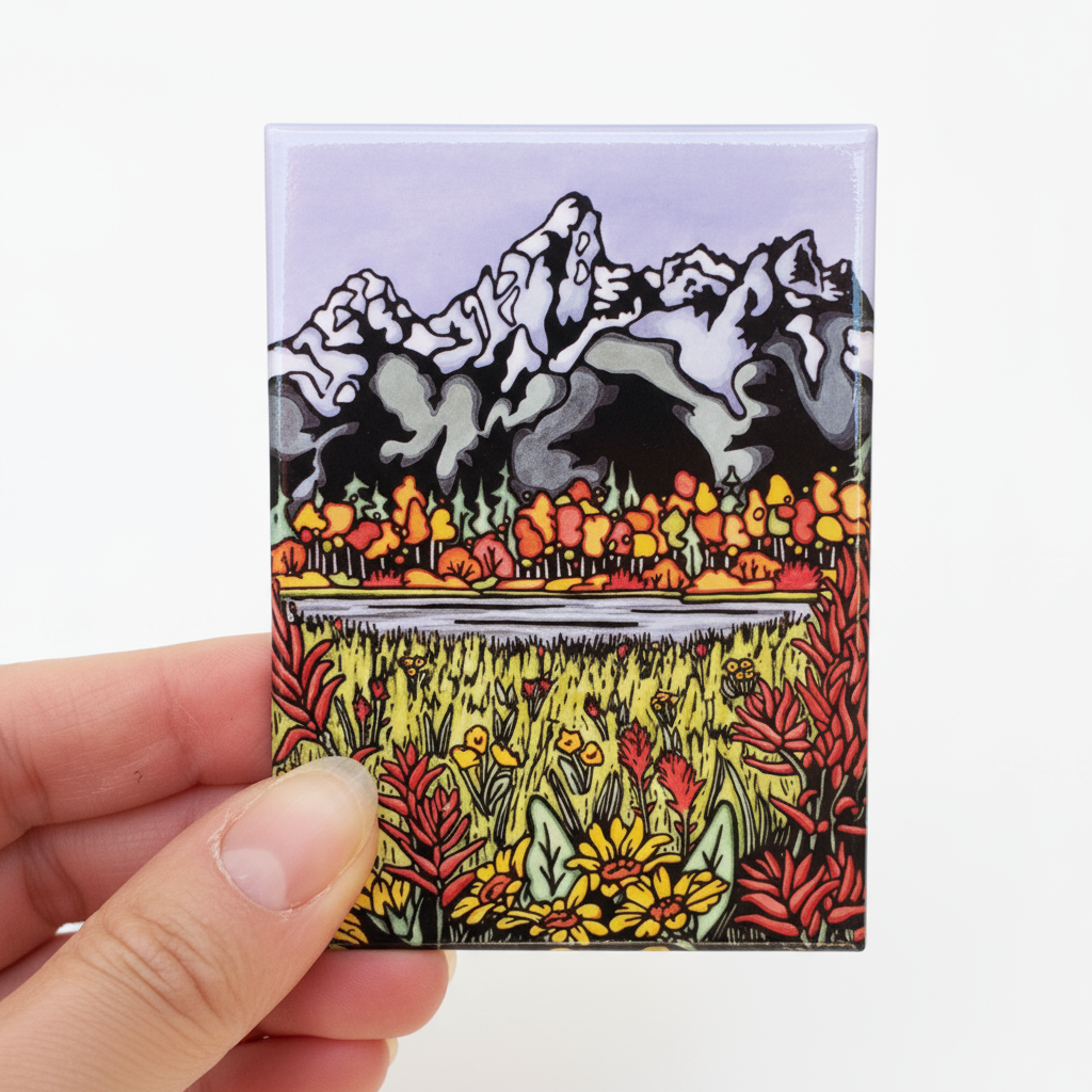 Teton Mountains-Magnet