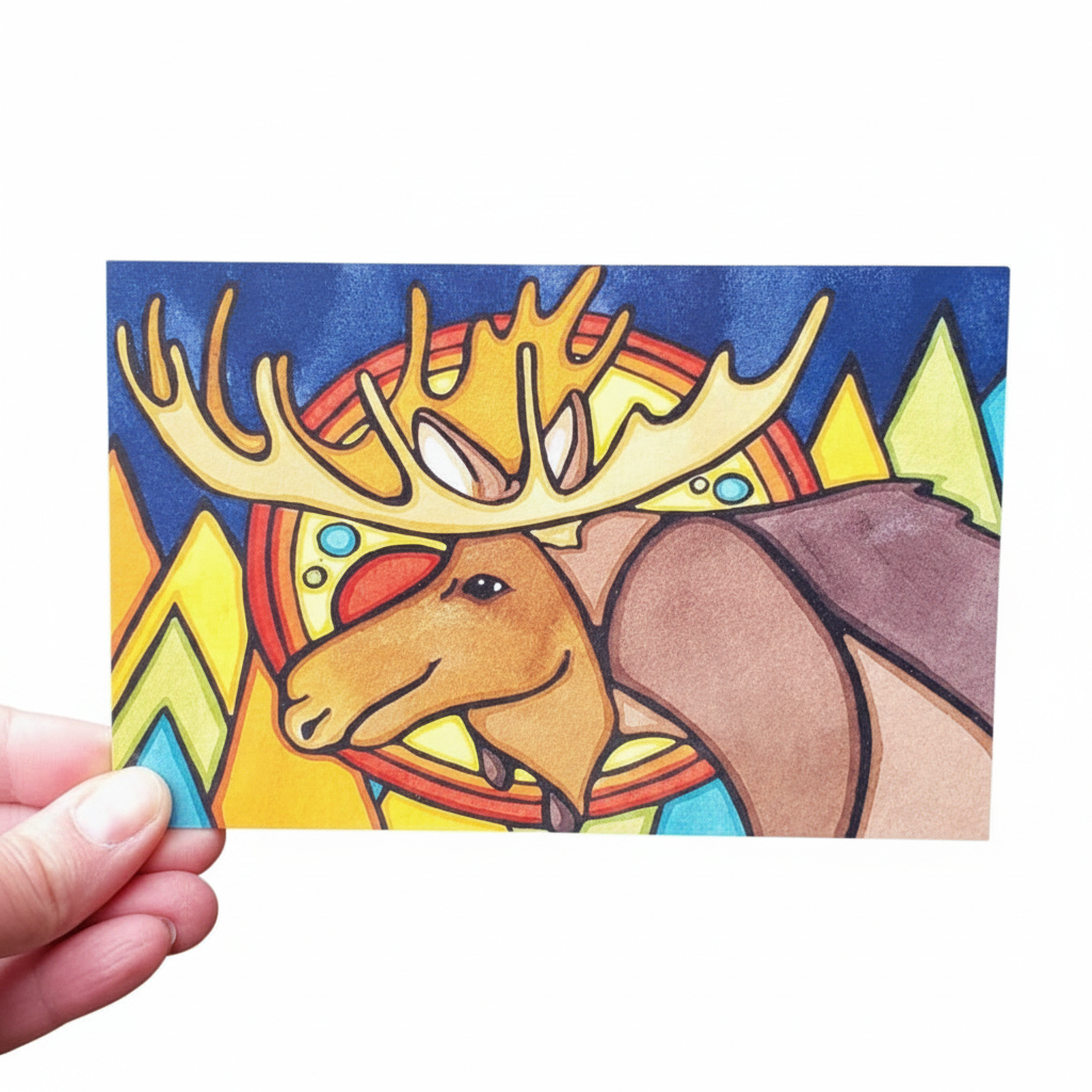 Forest Moose - Postcard
