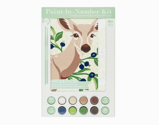 Deer with Huckleberries Paint-by-Number Kit
