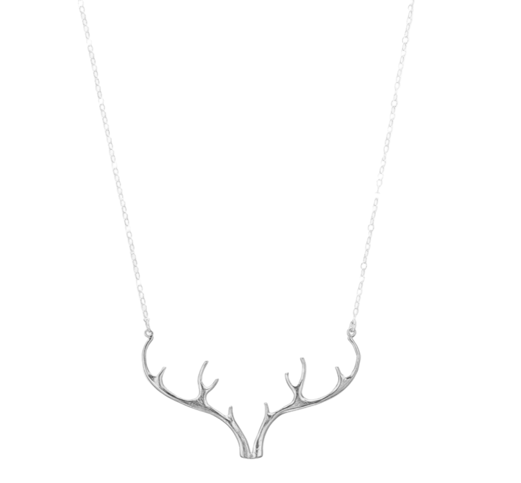 Sterling Silver - Antler Necklace