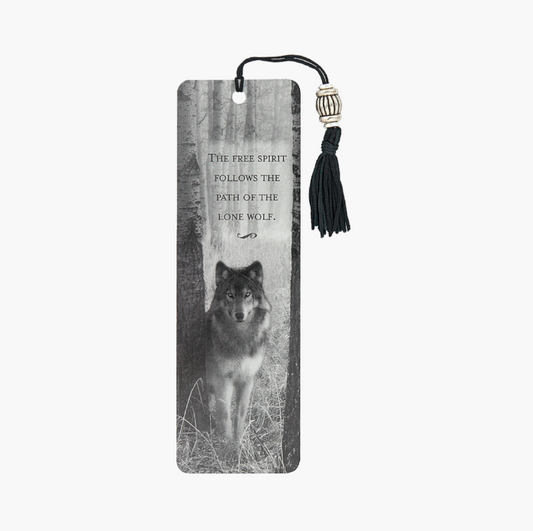 Beaded Wolf Bookmark