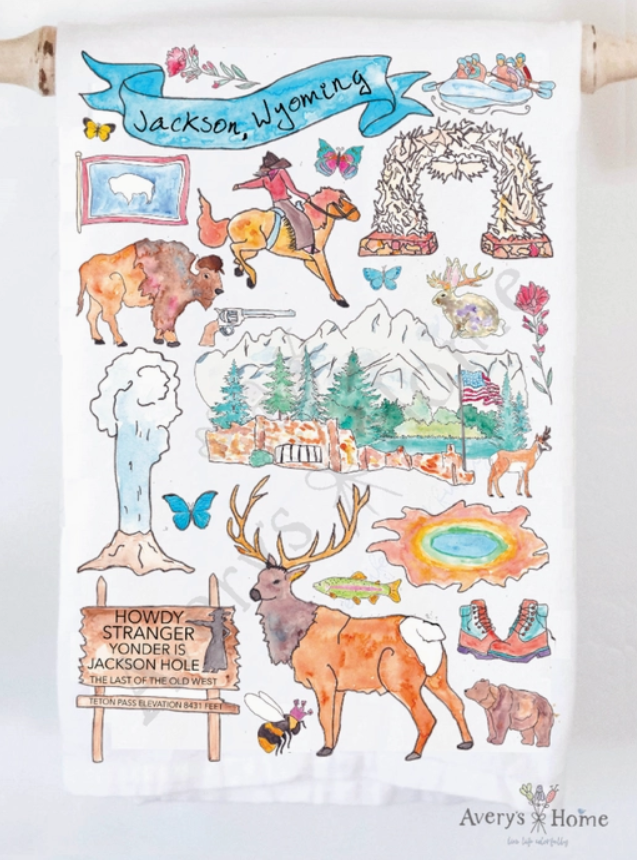 Tea Towel Jackson Hole