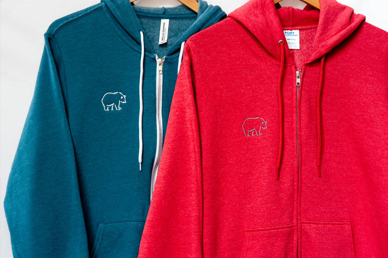 Full Zip Hoody NMWA Bear Logo