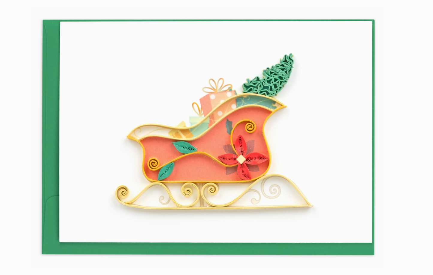 Christmas Sleigh Gift Enclosure Mini Card