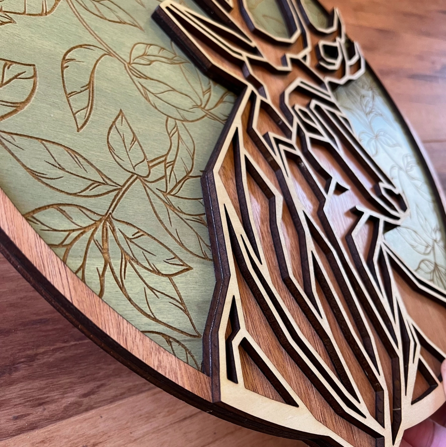 Deer Wall Art, Rustic Cabin Home Decor