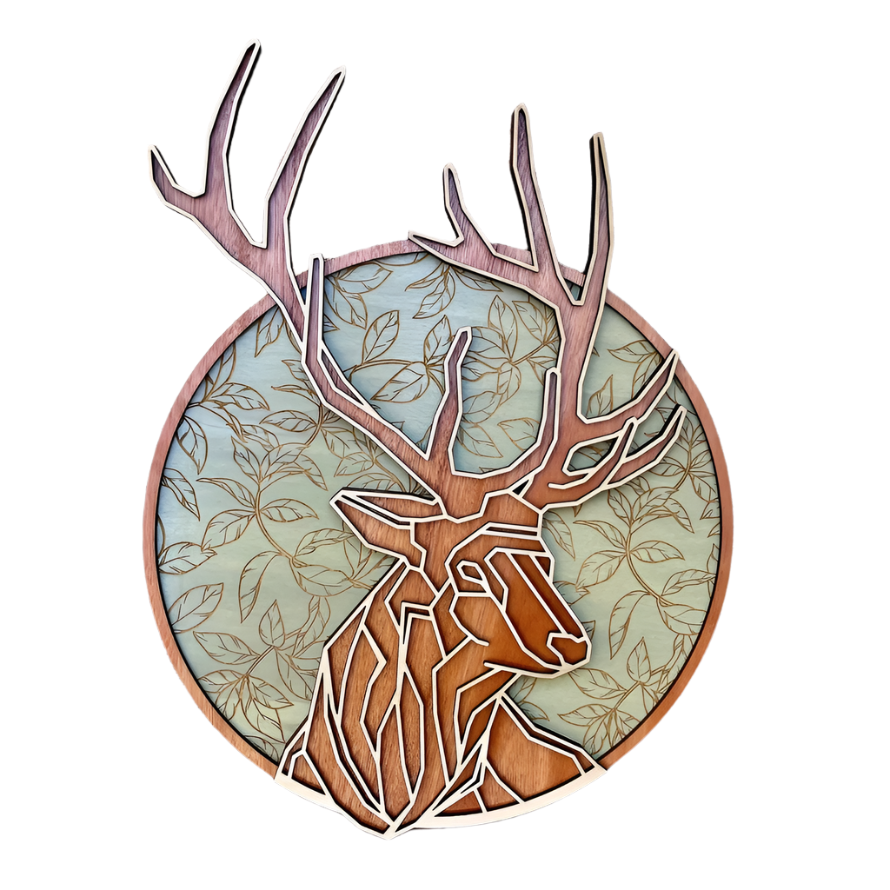 Deer Wall Art, Rustic Cabin Home Decor