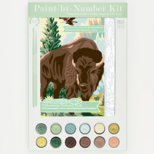 Yellowstone National Park Paint-By-Number Kit