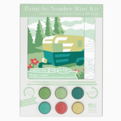 Happy Camper Mini Paint-By-Number Kit