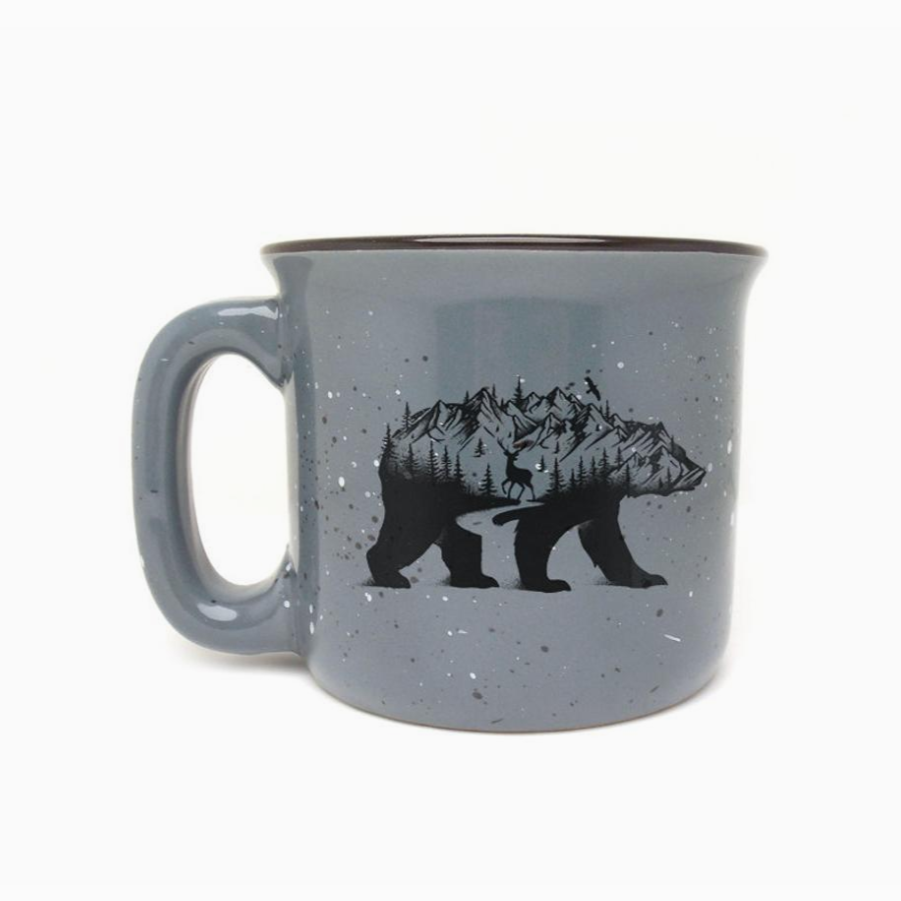 Mountain Bear Ceramic Coffee Mug