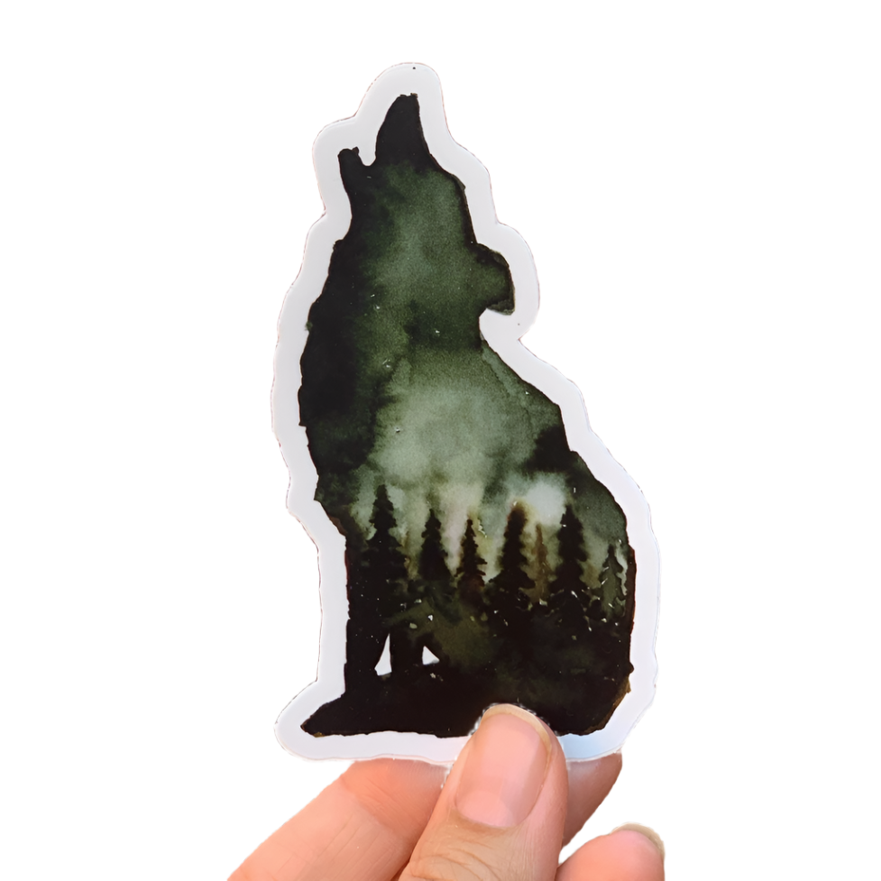 Wolf Vinyl Sticker