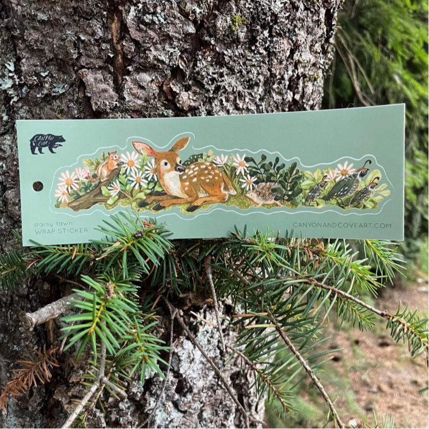 Daisy Fawn Wrap Sticker