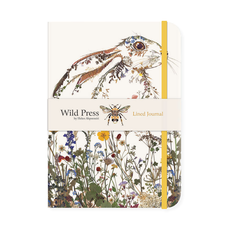 Wild Press Wildflower Hare Lined Journal