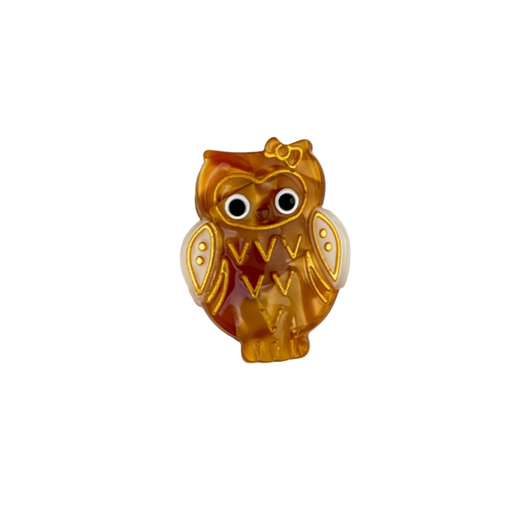 Cute Mini Owl Hair Claw Clip