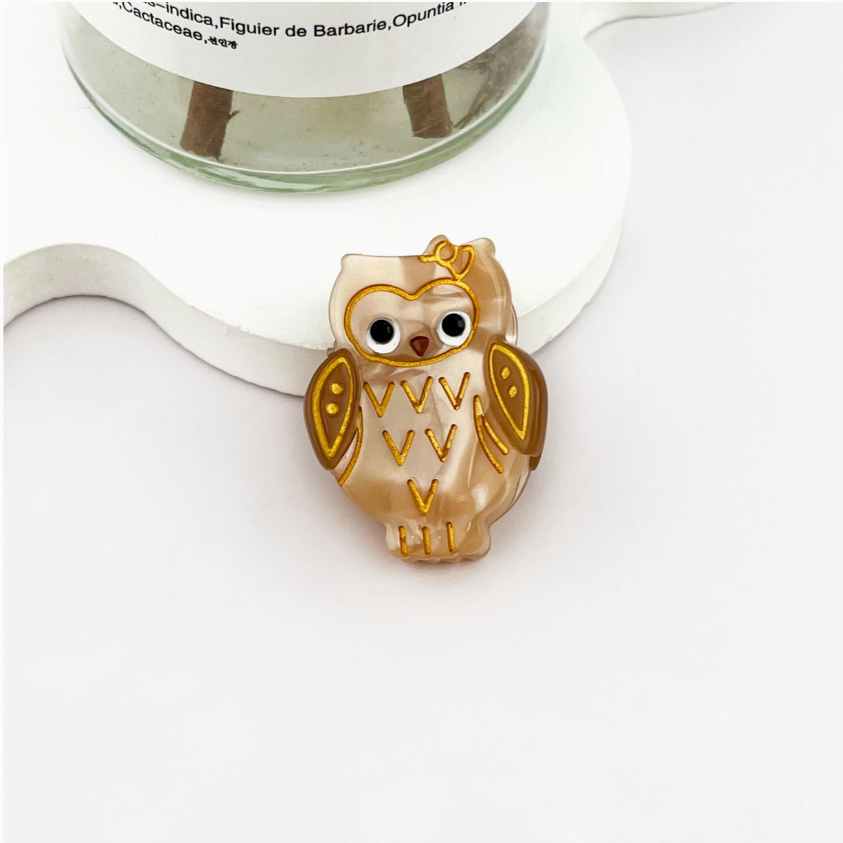 Cute Mini Owl Hair Claw Clip