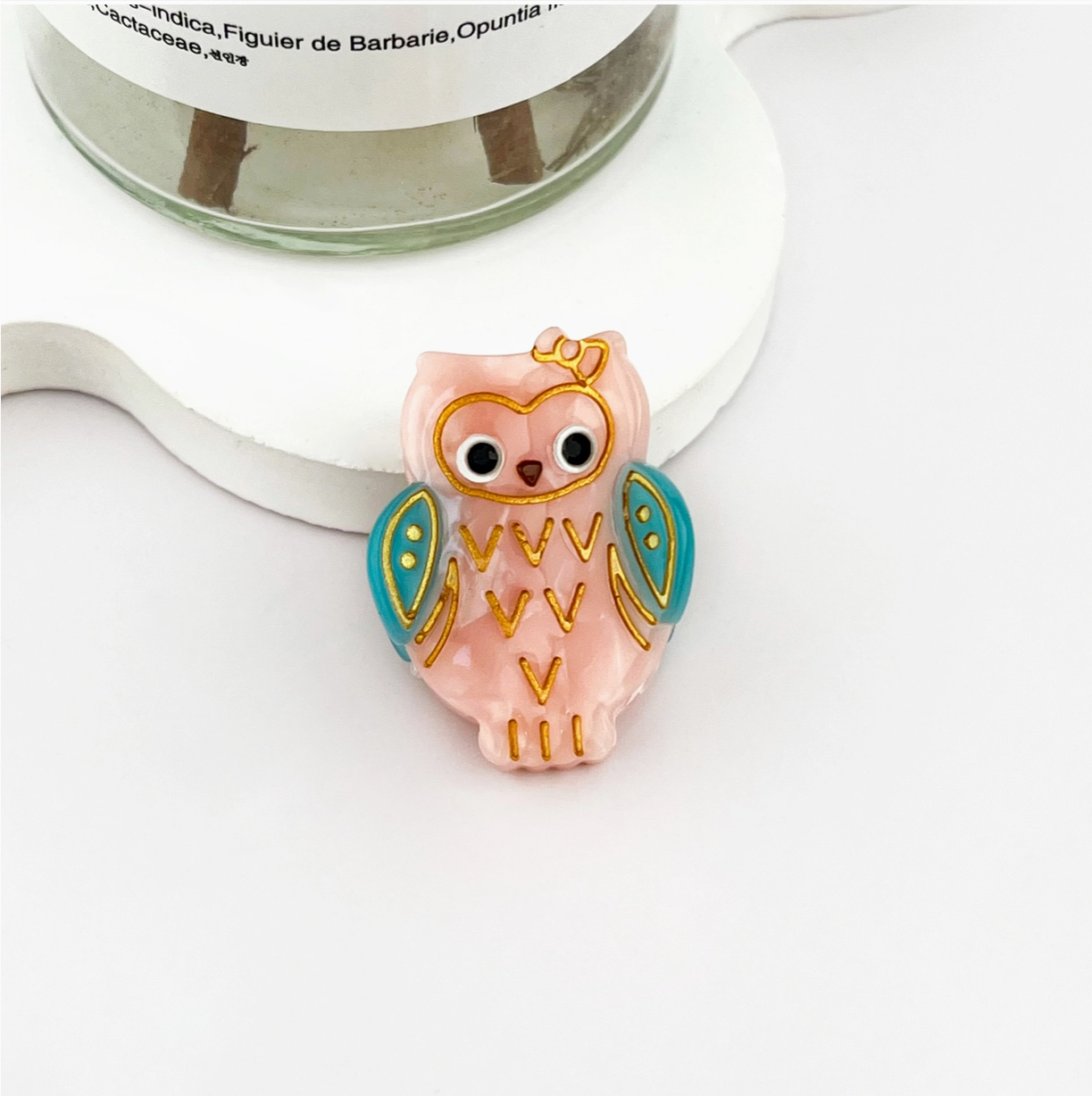 Cute Mini Owl Hair Claw Clip