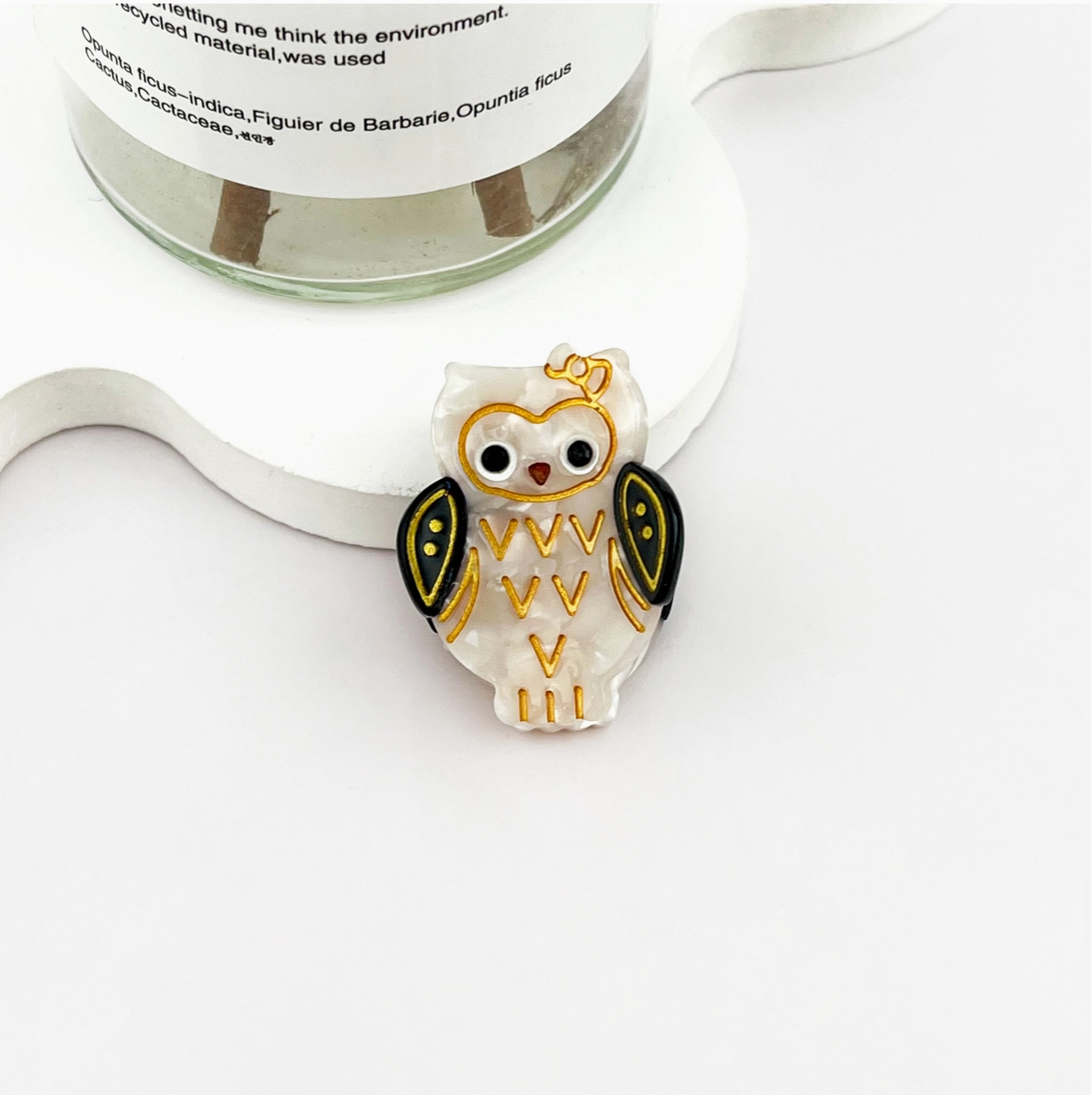 Cute Mini Owl Hair Claw Clip
