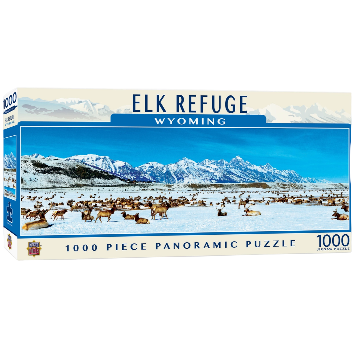 Elk Refuge 1000 Piece Panoramic Puzzle