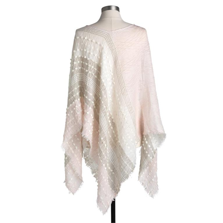 Textured Blush Mix Poncho