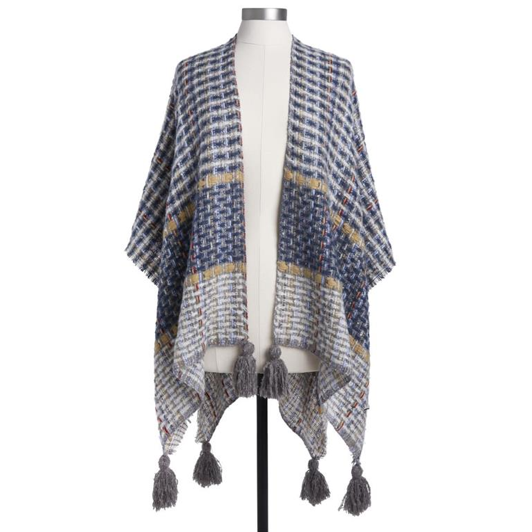 Woven Textured Navy Kimono