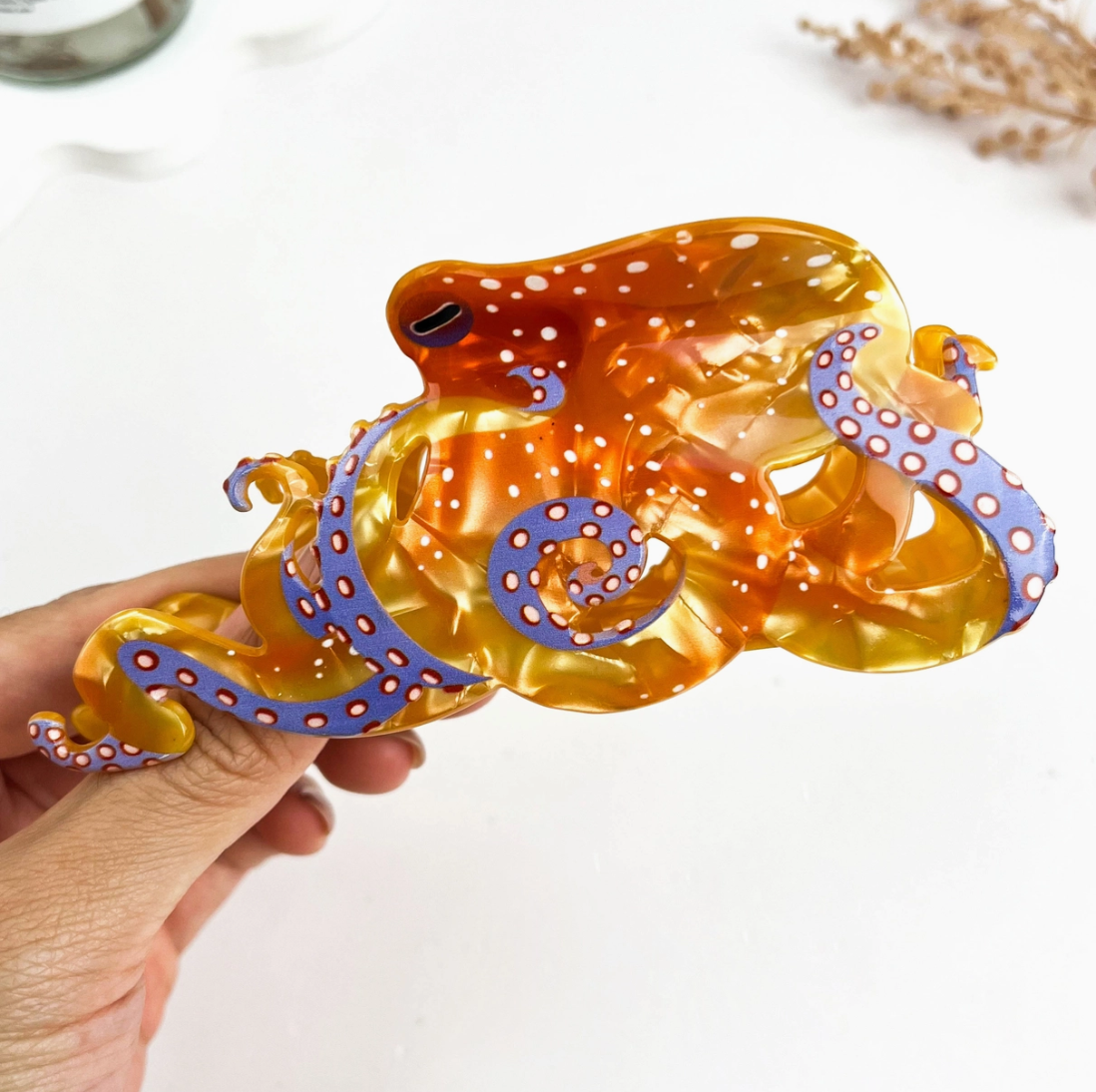 Octopus Ocean Animal Hair Claw Clip