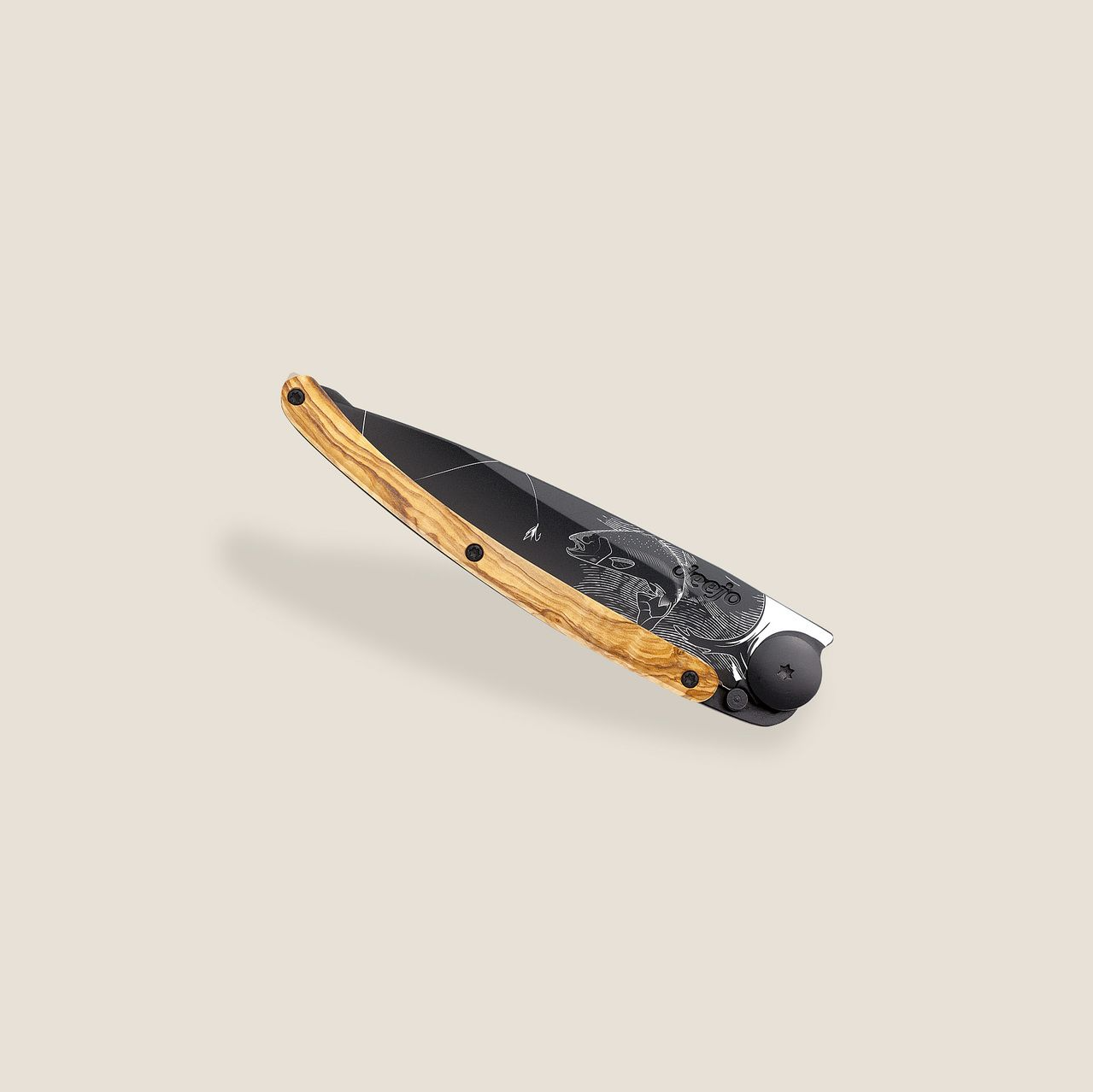 Knife - Olive wood / Trout