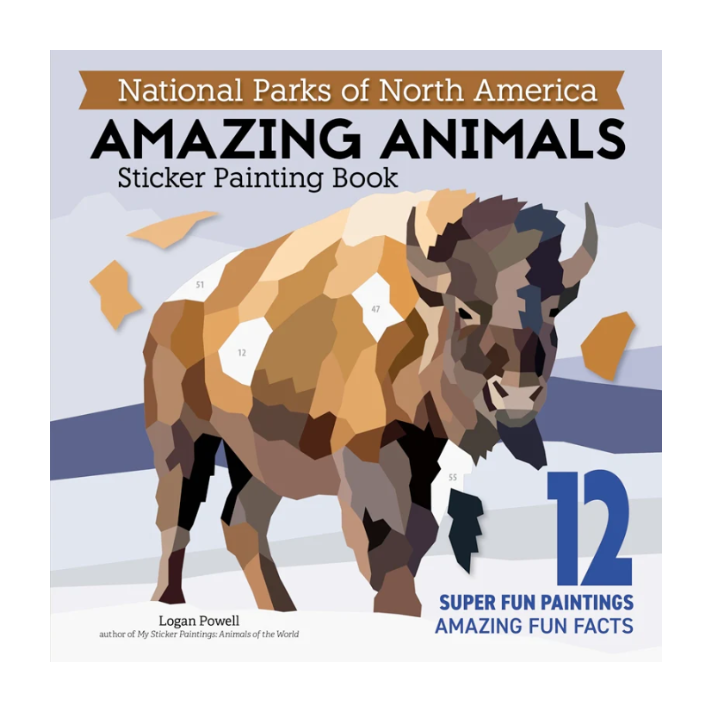 My Sticker Paintings: National Parks of N.A- Amazing Animals
