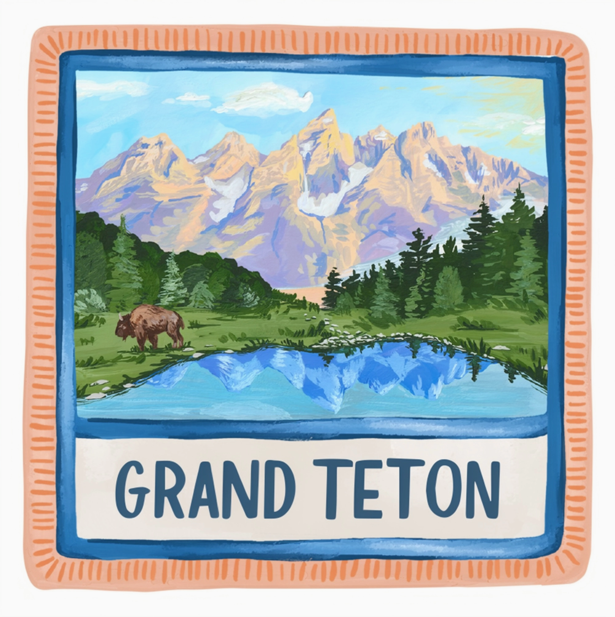 Grand Teton Decal Sticker