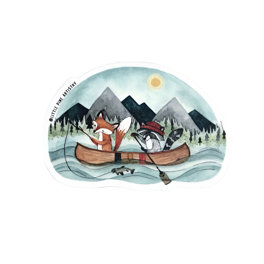 Canoe Adventure Sticker
