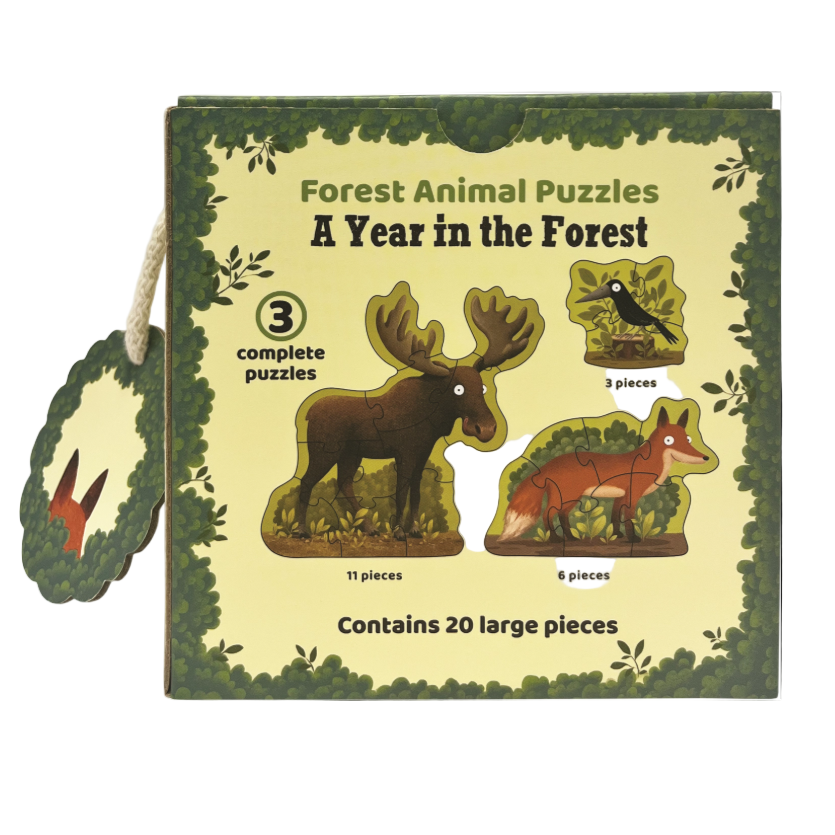 A Year in the Forest Puzzles: Forest Animals