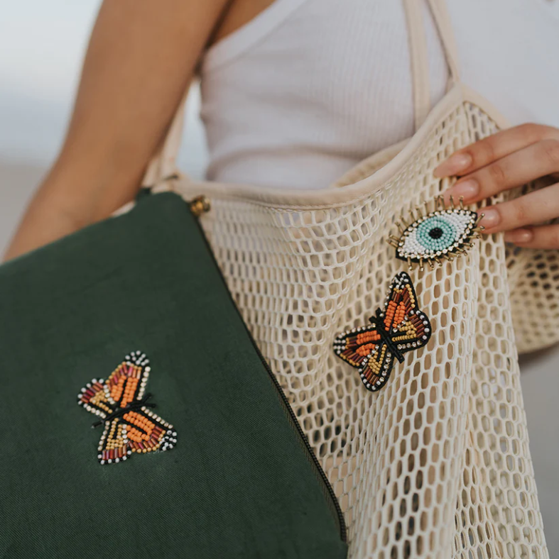 Bala Mani Beaded Brooch Pin