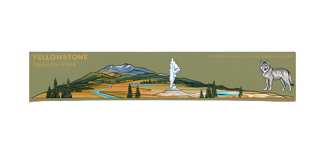 Yellowstone National Park Miniscape Sticker