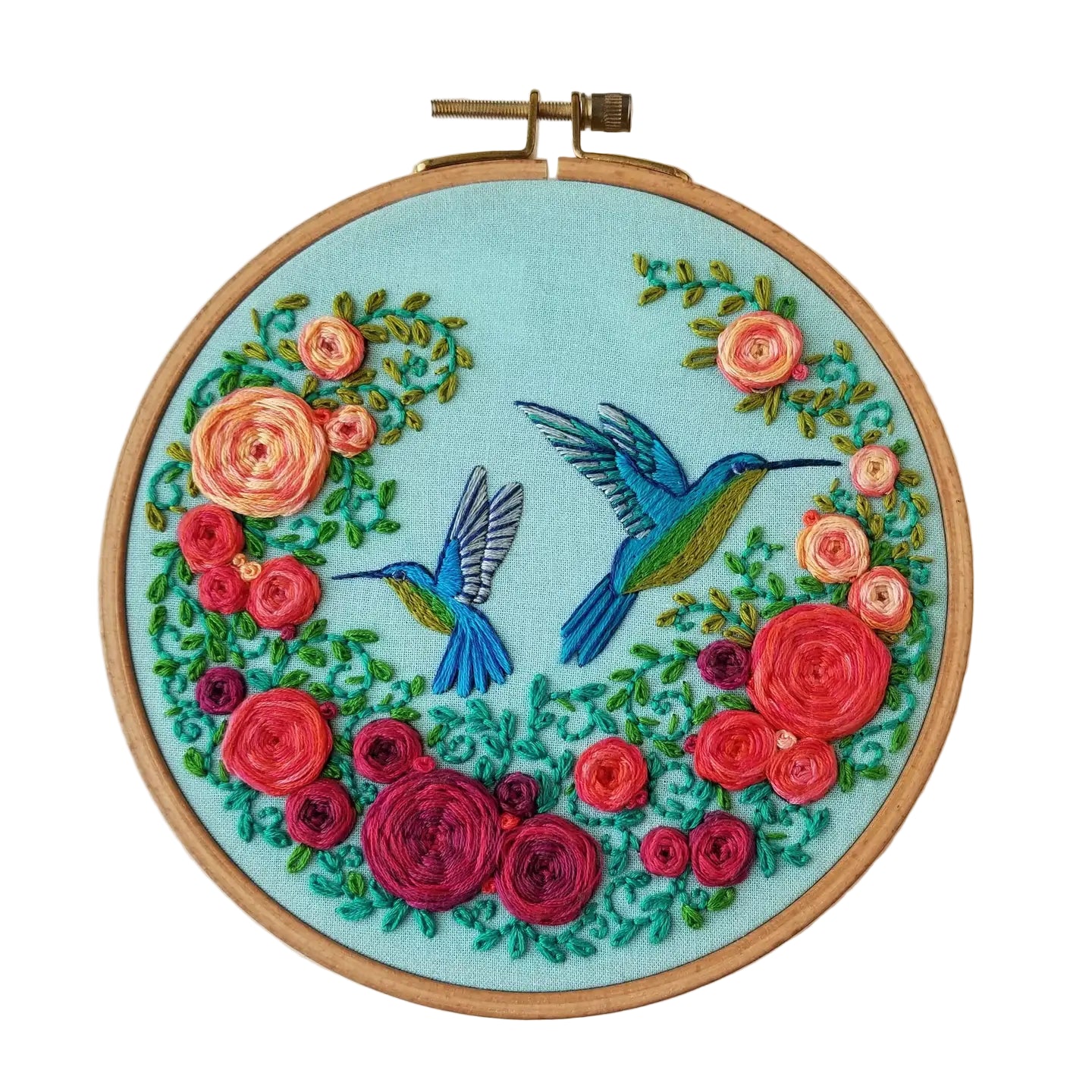Summer Hummingbird Embroidery Kit