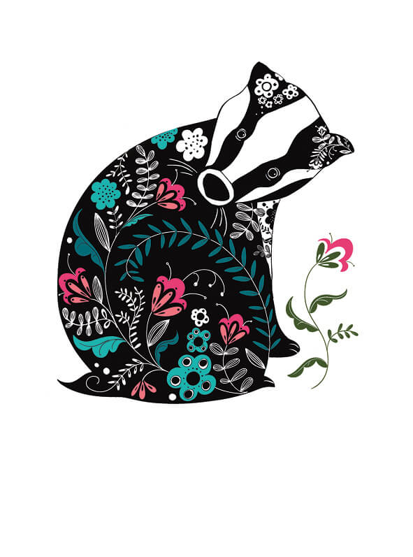 NC Emboss Badger Art